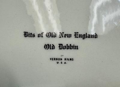 Decorative China Plate: Bits of Old New England - Old Dobbin