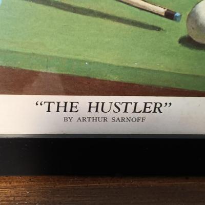 LOT 399: Print of 'The Hustler' by Arthur Sarnoff, Books, Nightstand & More