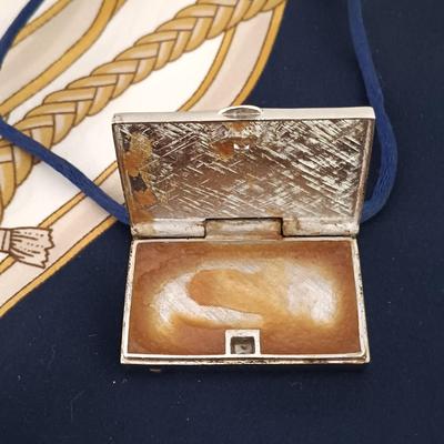 LOT 423: Faberge Miniature Plate, Rodolfo Roma Scarf, Berkshire Scarf, Charlie Solid Perfume Envelope Charm & More