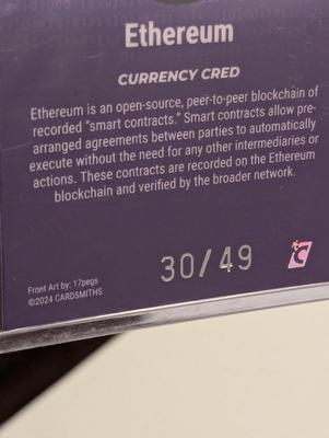 2024 Cardsmith Ethereum Currency Cred 30/49