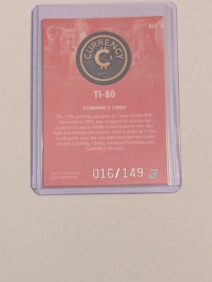 2024 Cardsmith TI-80 Currency Cred 16/149 Series 4