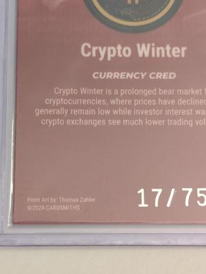 2024 Cardsmith Crypto Winter Currency Cred 17/75 Series 4