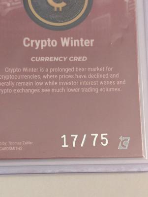 2024 Cardsmith Crypto Winter Currency Cred 17/75 Series 4