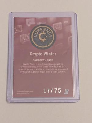 2024 Cardsmith Crypto Winter Currency Cred 17/75 Series 4
