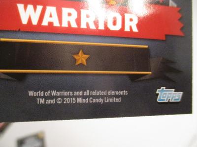 2015 World Of Warriors Topps Cards Lot D