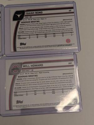 2024 Bowman University Chrome Cards Lot J