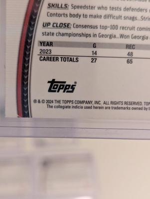 2024 Bowman University Chrome Cards Lot J