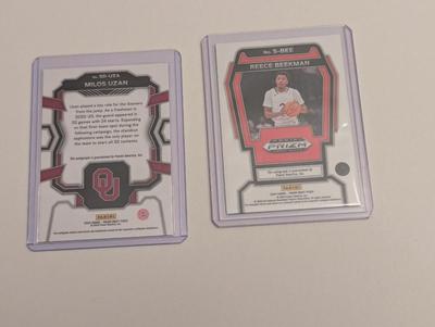 2024 Prizm Draft Picks Basketball Cards Reece Beekman Milos Uzan Lot L