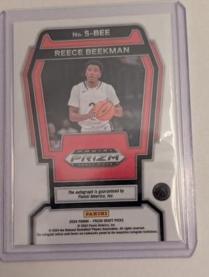 2024 Prizm Draft Picks Basketball Cards Reece Beekman Milos Uzan Lot L