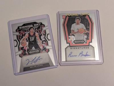 2024 Prizm Draft Picks Basketball Cards Reece Beekman Milos Uzan Lot L