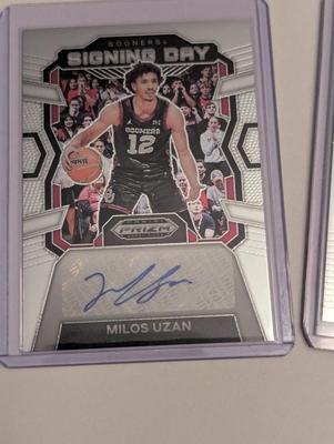 2024 Prizm Draft Picks Basketball Cards Reece Beekman Milos Uzan Lot L