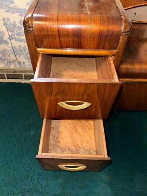 ANTIQUE VANITY WITH STOOL