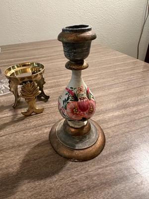 WATERFORD AND OTHER CANDLE HOLDERS