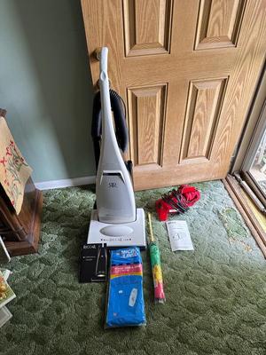 RICCAR VIBRANCE UPRIGHT VACUUM AND A ROYAL HAND VACUUM