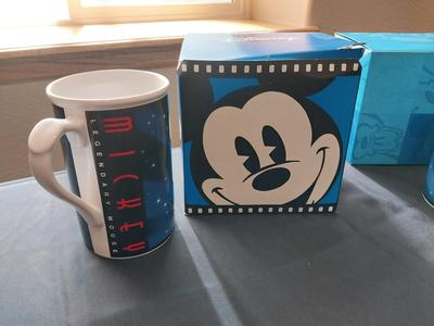 TWO MICKEY MOUSE CUPS FROM THE DISNEY STORE