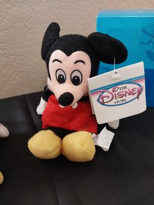 MICKEY & MINNIE PLUSH AND PLAYING CARDS FROM THE DISNEY STORE