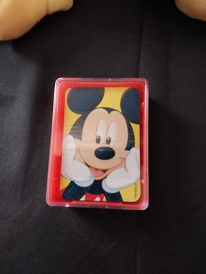 MICKEY & MINNIE PLUSH AND PLAYING CARDS FROM THE DISNEY STORE