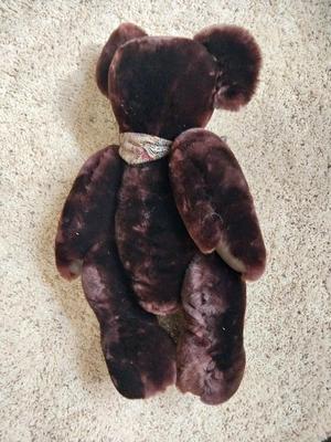 TEDDYBEAR MADE OF REAL FUR AND LEATHER