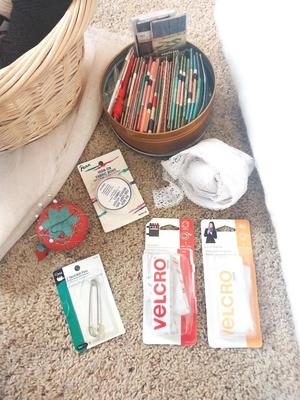 BATTING-YARN-PIN CUSHION- AND MORE