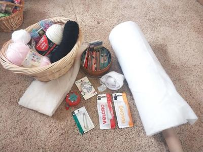 BATTING-YARN-PIN CUSHION- AND MORE