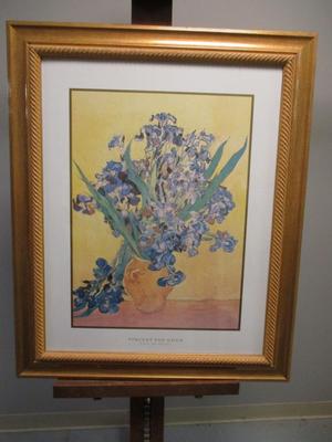 Vincent Van Gogh Vases Of Irises Print 27 1/2" x 33 1/4"