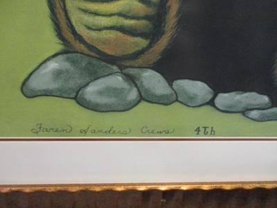 Large Faren Sanders Crews Bear Art 51 1/2" x 38"