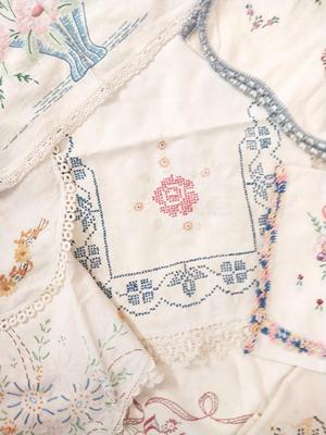EMBRODERED TABLE COVERS