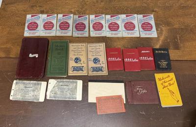 Lot of Vintage/antique memo books and other ephemera
