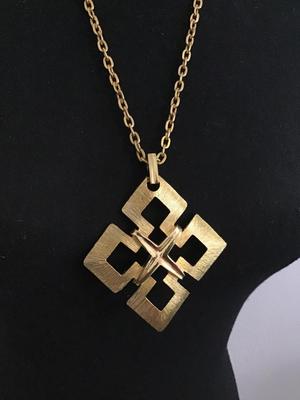 Art Deco Geometric Brushed Gold Pretty Statement