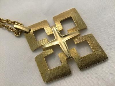 Art Deco Geometric Brushed Gold Pretty Statement