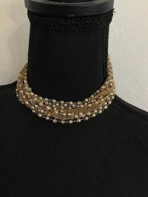 Vintage, multi strand Choker necklace