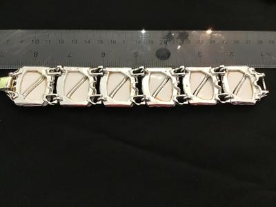 Chunky White Thermoset Bracelet