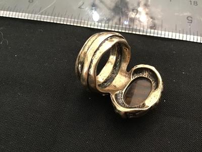 Unique Chunky Stone Ring Size 6.5