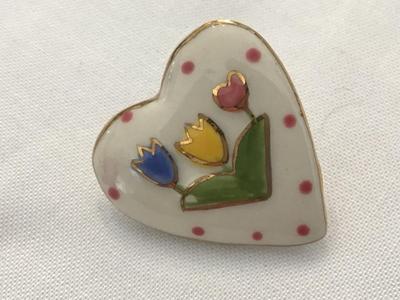 Porcelain Pin Vintage