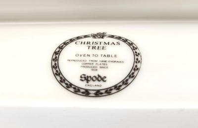 Lot #4 Spode Christmas Tree Divided Serving Bowl