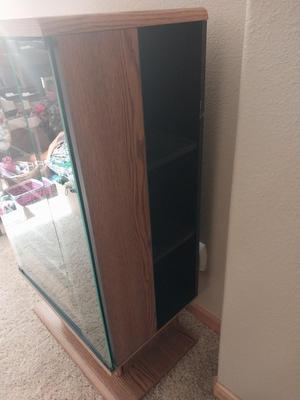 STEREO CABINET-UNITED AUDIO LP PLAYER-INFINITY SURROUND SOUND SPEAKERS