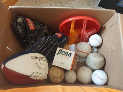 BASEBALL GLOVES, BALLS AND MORE