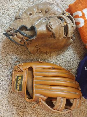 BASEBALL GLOVES, BALLS AND MORE