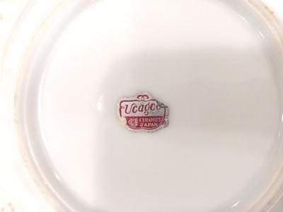 VARIETY OF BOWLS-CANDLE HOLDERS AND LACE LIKE TABLECLOTH