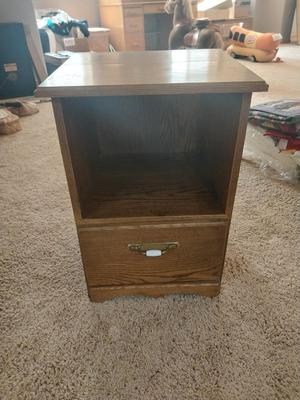 WOODEN STAND WITH DRAWER
