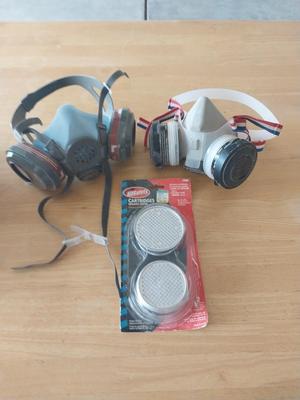 AEORO & EARCIL RESPIRATORS WITH NEW FILTERS