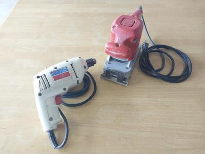 MILWAUKEE ORBITAL SANDER AND SKIL 1/4" DRILL