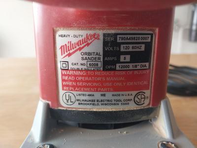 MILWAUKEE ORBITAL SANDER AND SKIL 1/4" DRILL
