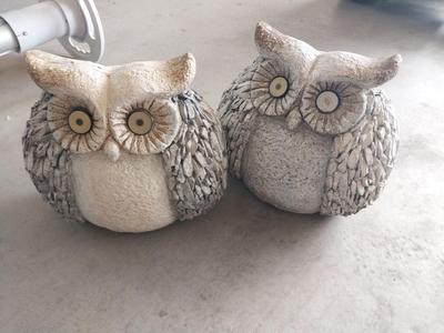 TWO SOLAR OWLS