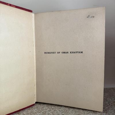 “Rubaiyat of Omar Khayyam” & More Antique Books (BD-HS)