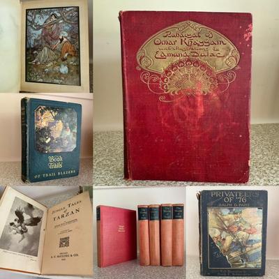“Rubaiyat of Omar Khayyam” & More Antique Books (BD-HS)