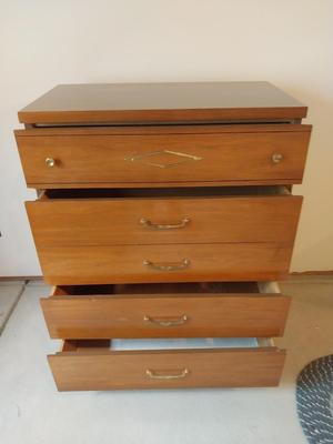 BASSET WOODEN FIVE DRAWER CHEST OF DRAWER