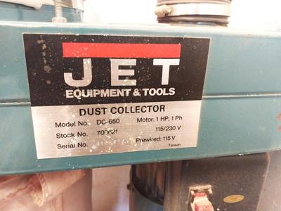 JET DUST COLLECTOR ON CASTERS