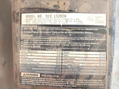 25GAL. AIR COMPRESSOR WITH HOSE