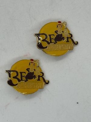 Vintage 1985 30th Anniversary Disneyland Bear Country Cloisonné Pins Jamboree character 2 pins